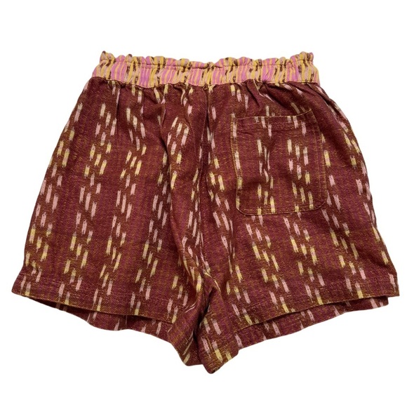 {aerie} Jacquard High Waist Elastic Tie Lounge Twill Shorts - Picture 4 of 5